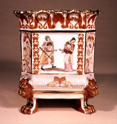 Jardiniere i kinesisk stil, designet af John Davenport, ca.1820 (keramik) af English School