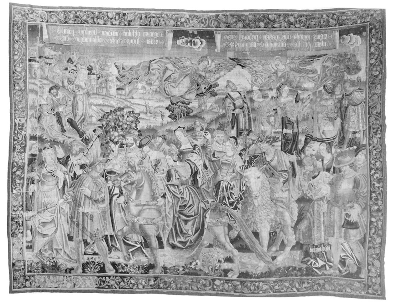 Gula-processionen, ca.1510 (uld og silke) af Flemish School