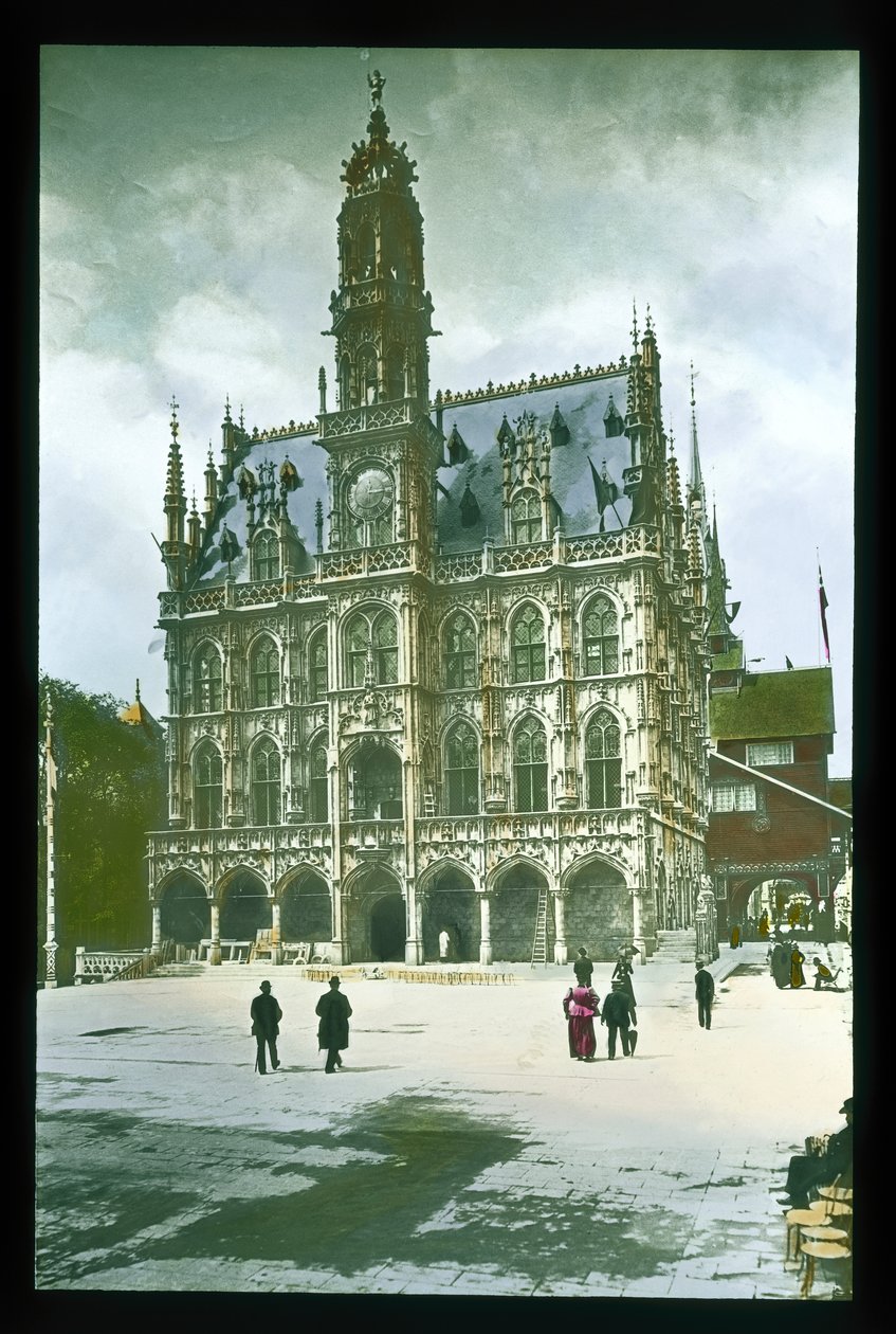 Paris-udstilling: Belgisk pavillon, 1900 (lanternerutsjebane) af French Photographer
