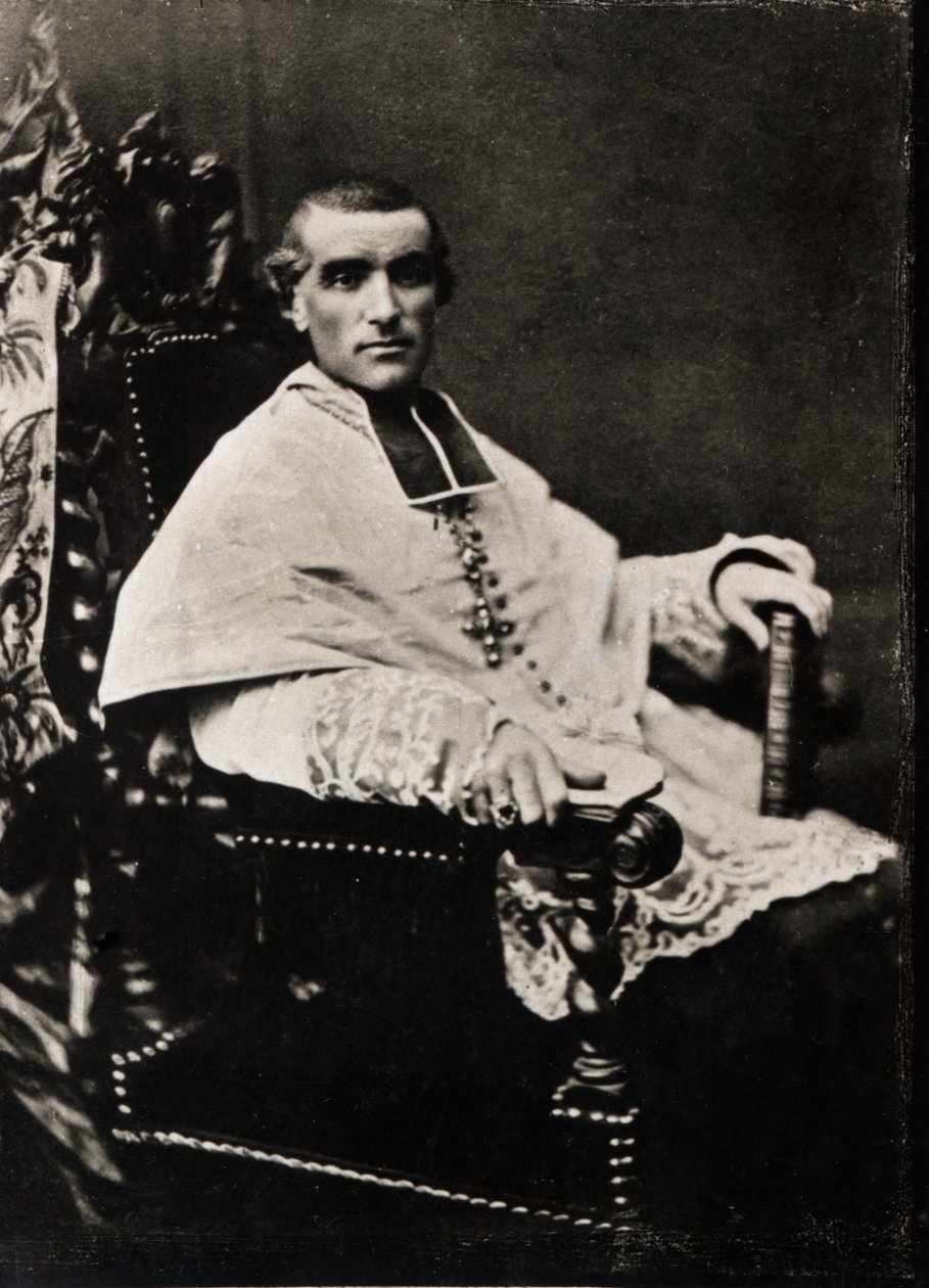 Portræt af Adolphe Perraud (1828-1906), fransk kardinal og akademiker. af French Photographer