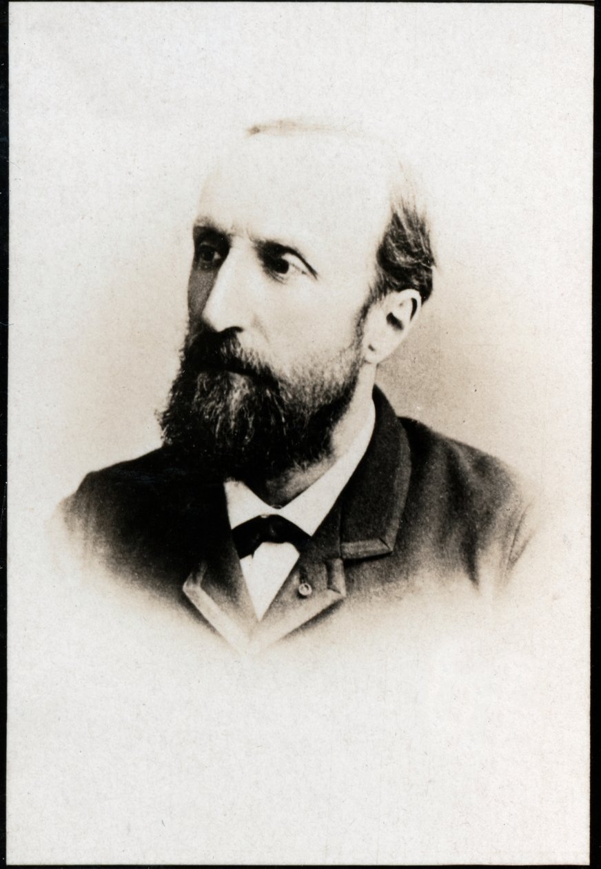 Portræt af Aime Jules Dalou (1838-1902), fransk billedhugger. af French Photographer