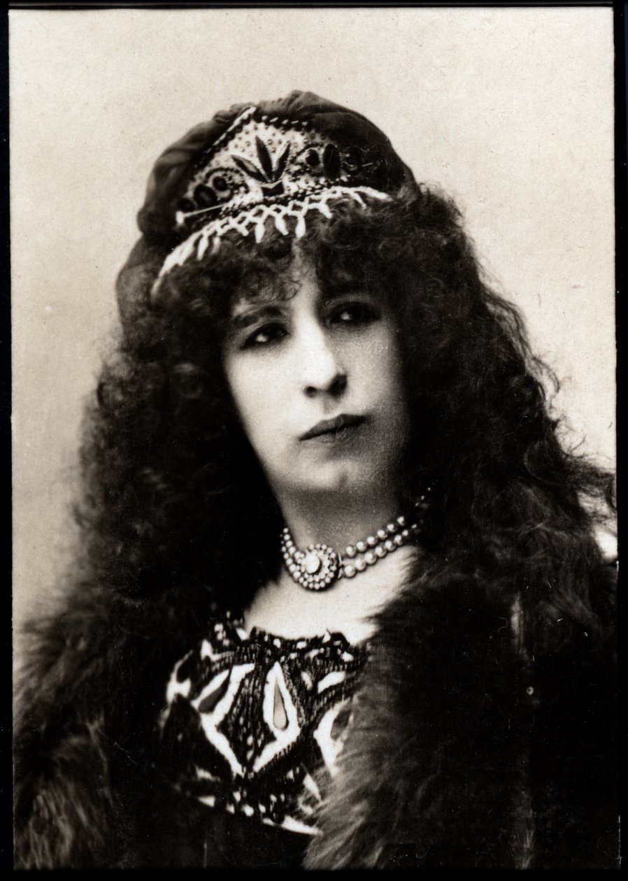 Portræt af Aimee Tessandier (1851-1923), fransk skuespillerinde. af French Photographer