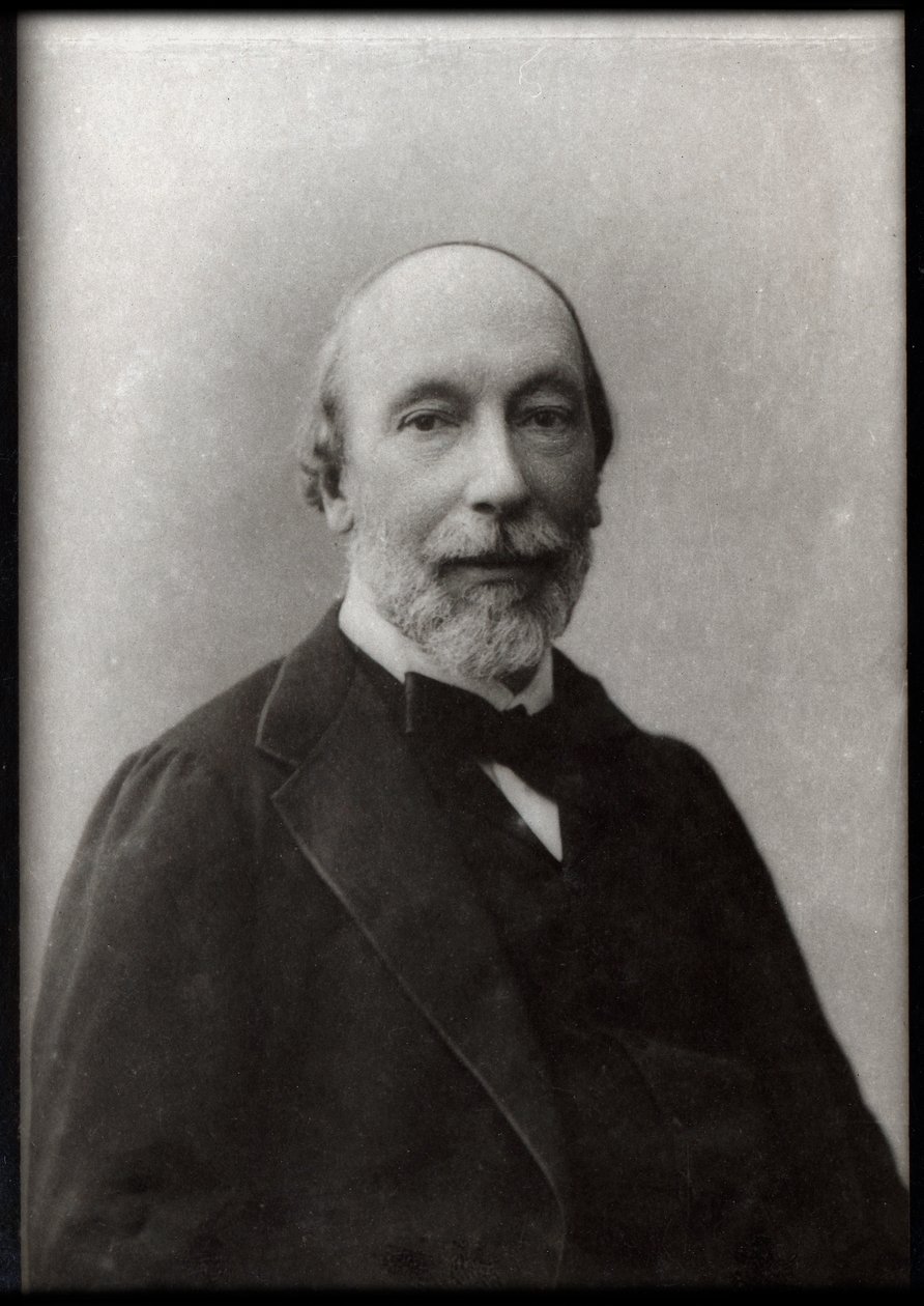 Portræt af Auguste Vacquerie (1819-1895), fransk journalist og forfatter. af French Photographer