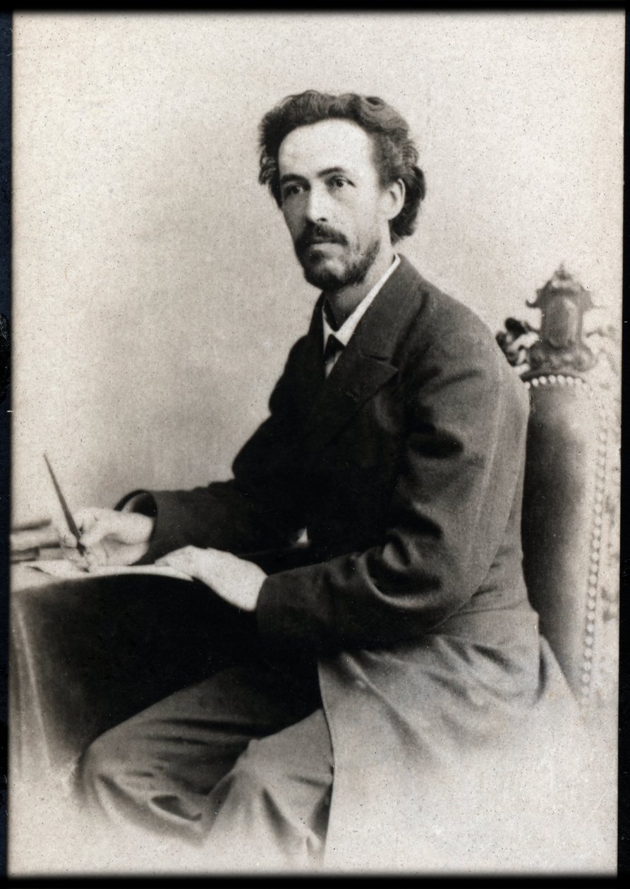 Portræt af Benjamin Godard (1849-1895), fransk violinist og komponist. af French Photographer