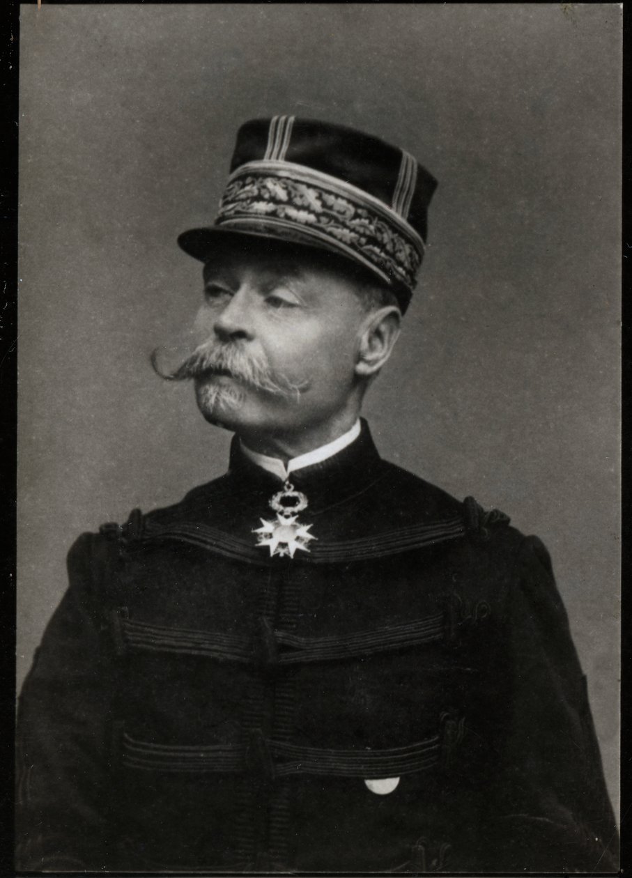 Portræt af Emile Auguste Francois Zurlinden (1837-1929), fransk general og politiker. af French Photographer