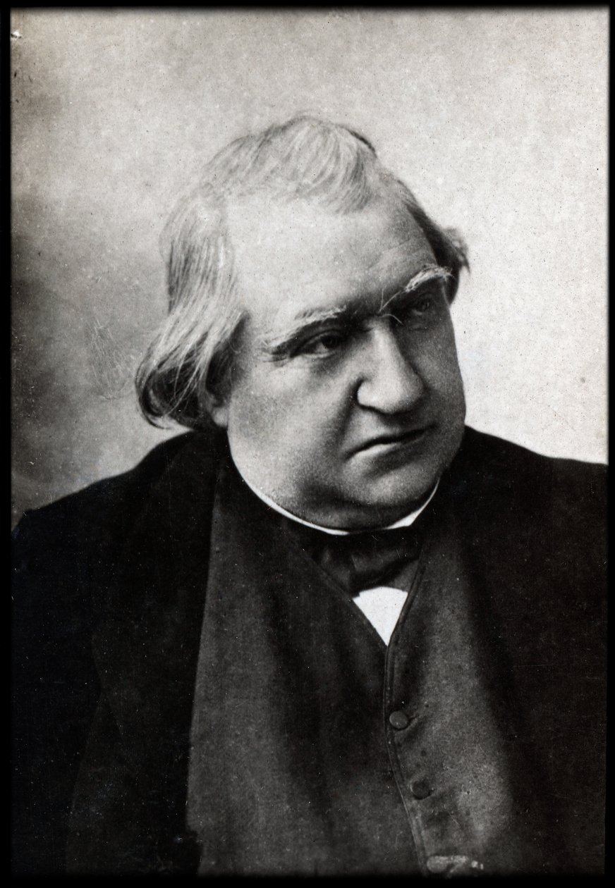 Portræt af Ernest Renan (1823-1892), fransk filosof og forfatter. af French Photographer