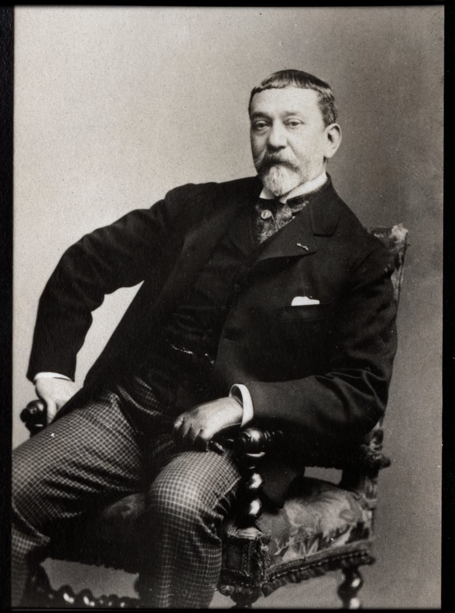 Portræt af Ferdinand Roybet (1840-1920), fransk maler og ætser. af French Photographer