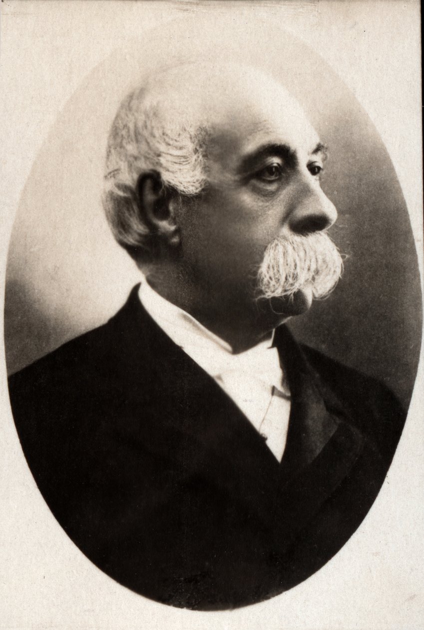 Portræt af Francesco Crispi (1819-1901), italiensk politiker. af French Photographer
