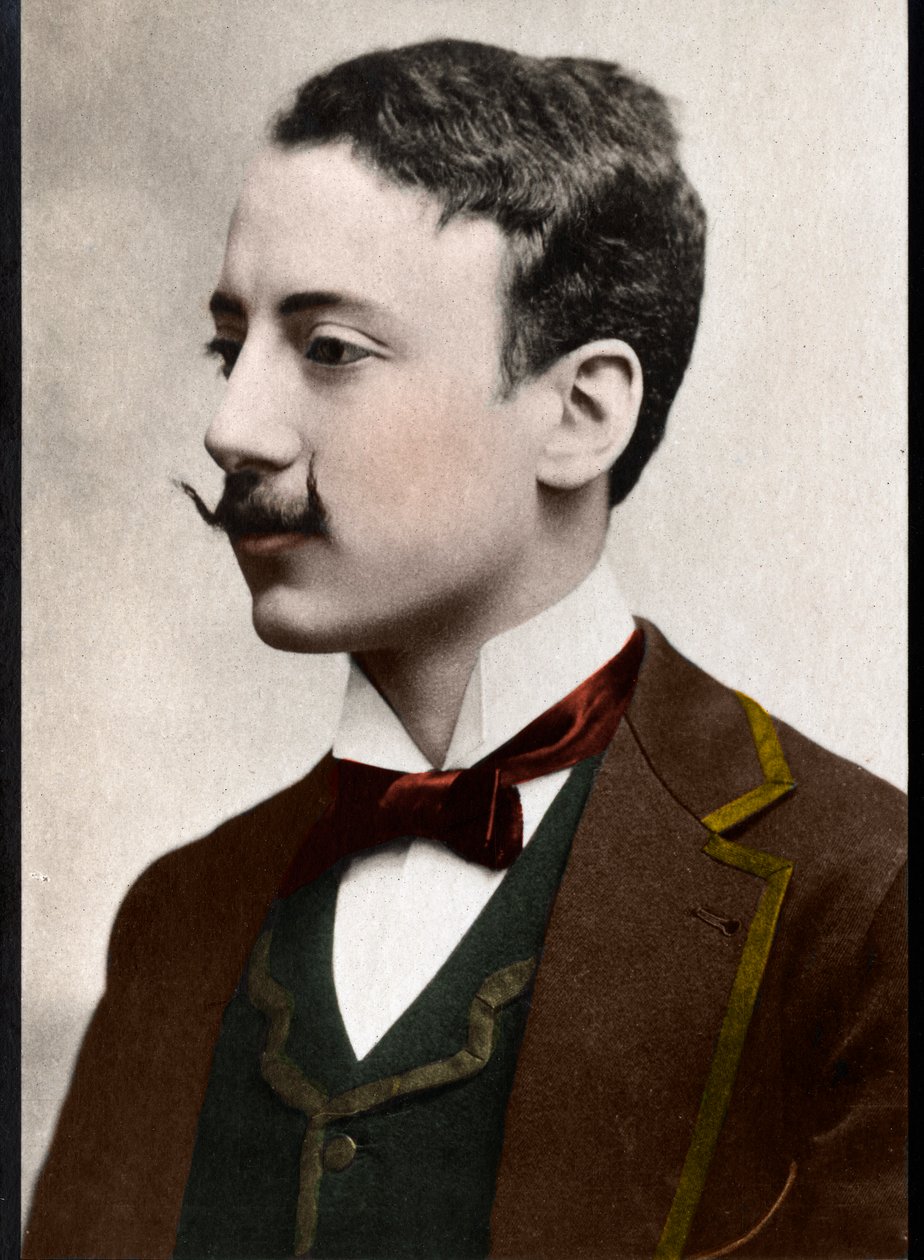 Portræt af Gabriele dAnnunzio (1863-1938), italiensk forfatter. af French Photographer