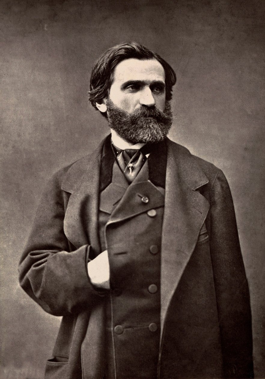 Portræt af Giuseppe Verdi af French Photographer