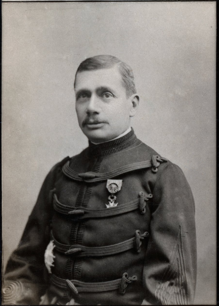 Portræt af Gustave Borgnis Desbordes (1839-1900), fransk general. af French Photographer