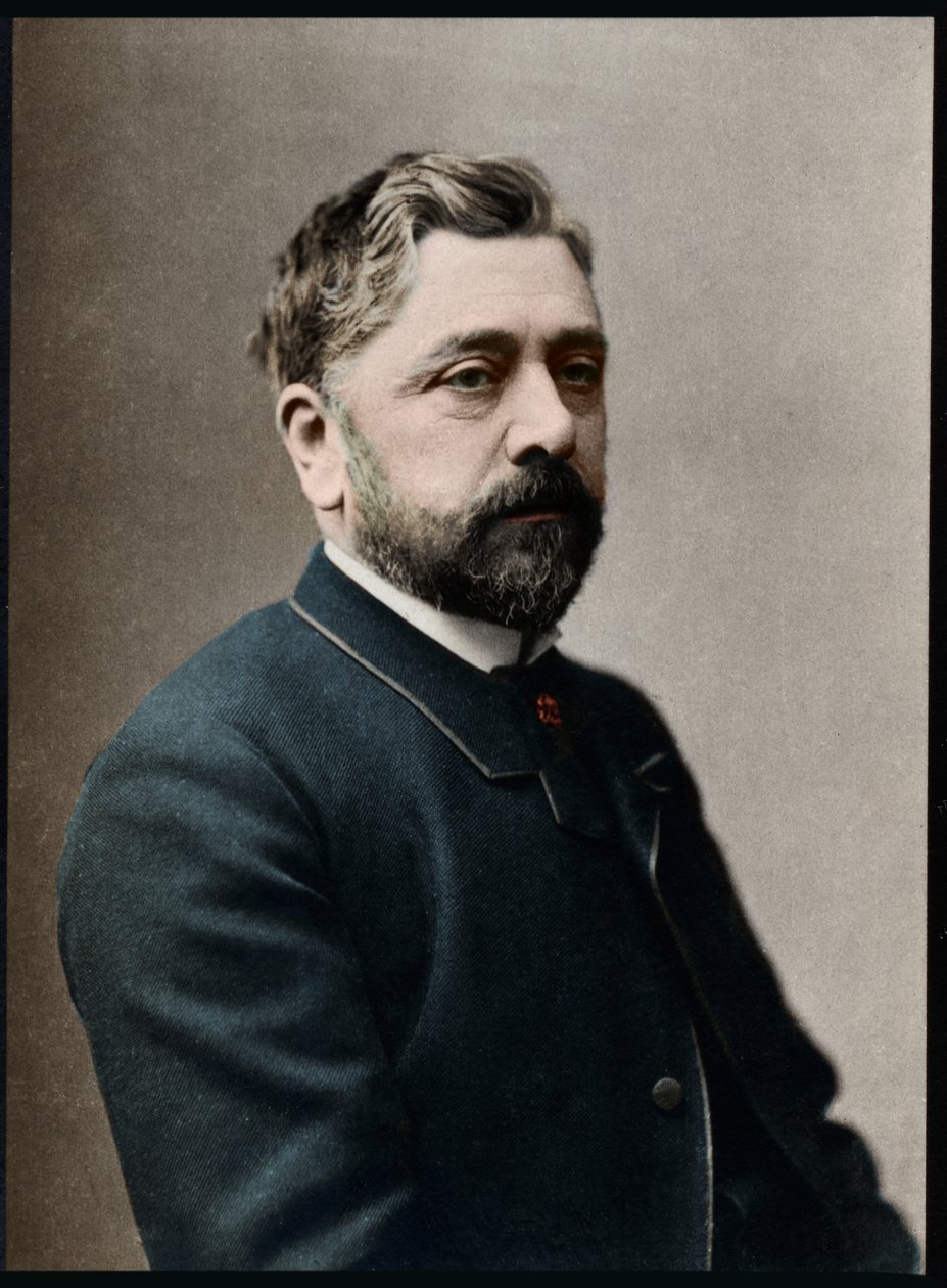 Portræt af Gustave Eiffel (1832-1923), fransk ingeniør. af French Photographer