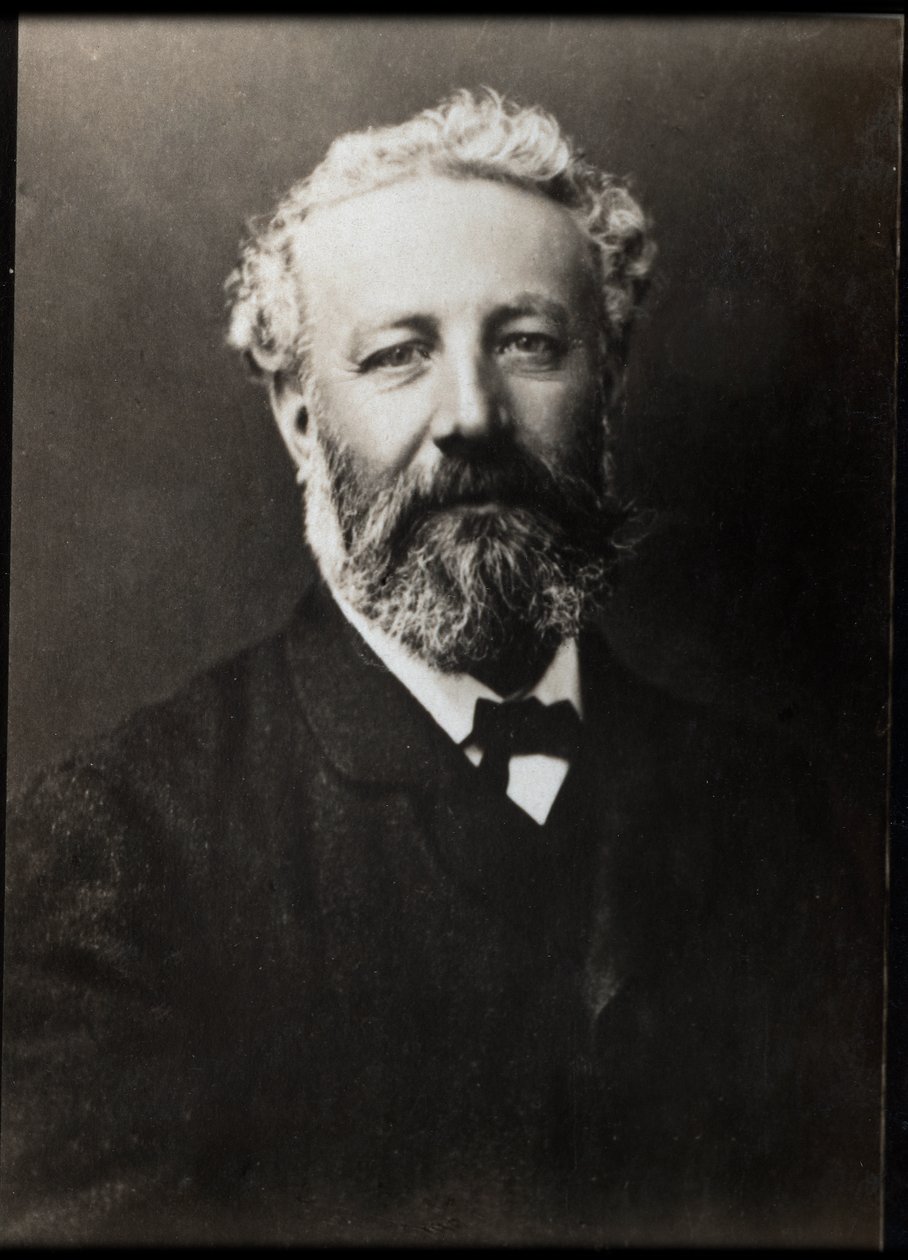 Portræt af Jules Verne (1828-1905), fransk forfatter. af French Photographer