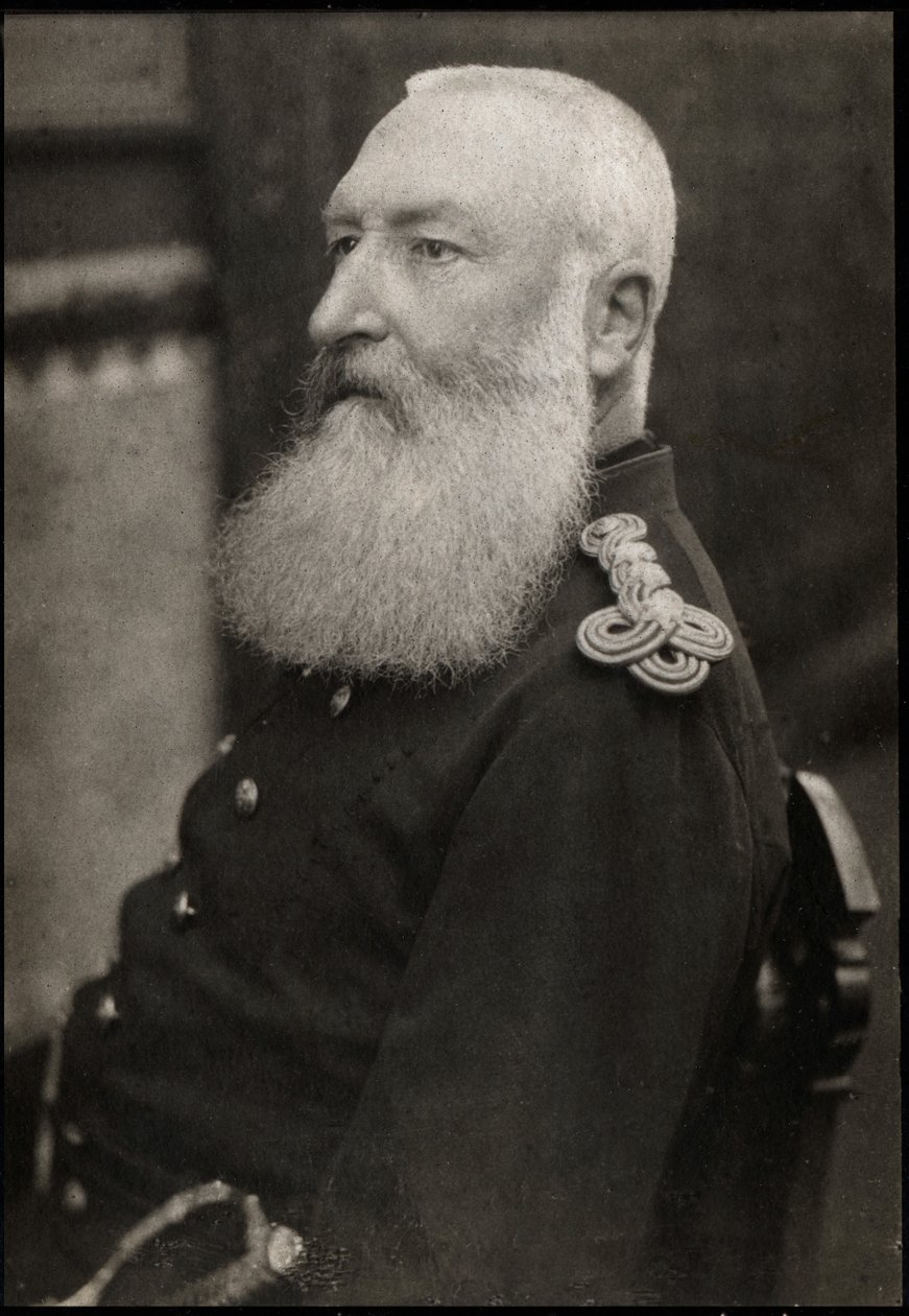 Portræt af Leopold II (1835-1909), konge af Belgien. af French Photographer