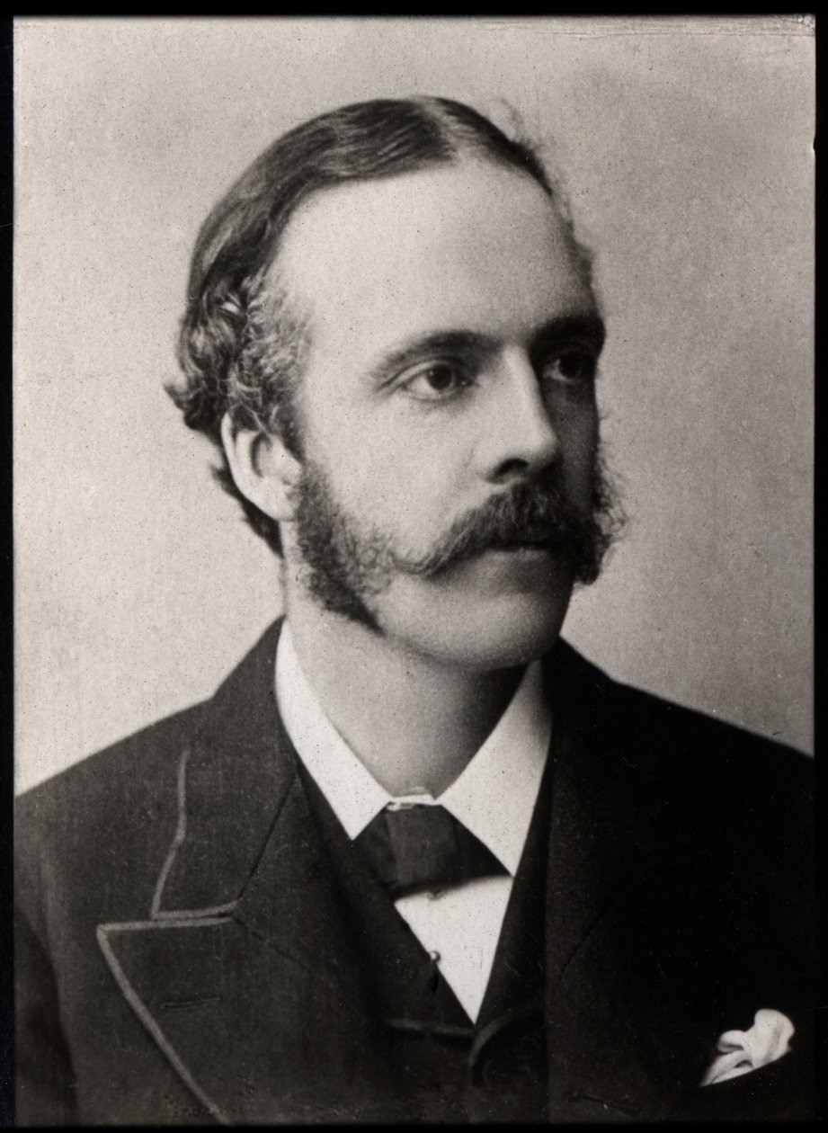 Portræt af Lord Arthur James Balfour (1848-1930), britisk politiker og statsmand. af French Photographer