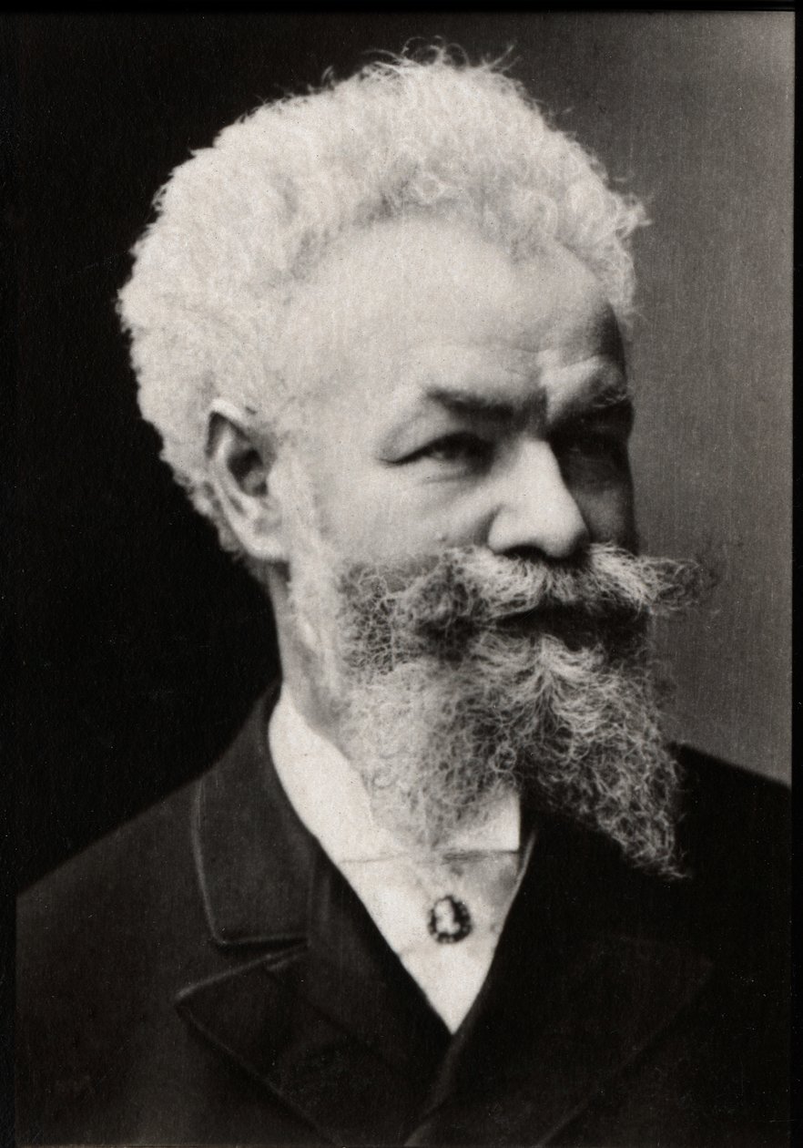 Portræt af Mihaly Munkacsy (1844-1900), ungarsk maler. af French Photographer