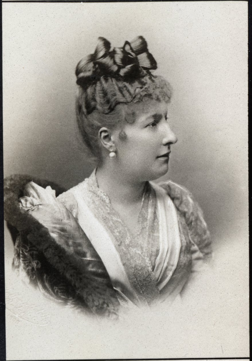 Portræt af prinsesse Louise Marie af Belgien (1858-1924). af French Photographer