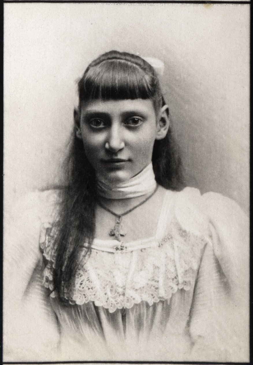 Portræt af prinsesse Thyra af Danmark (1880-1945). af French Photographer