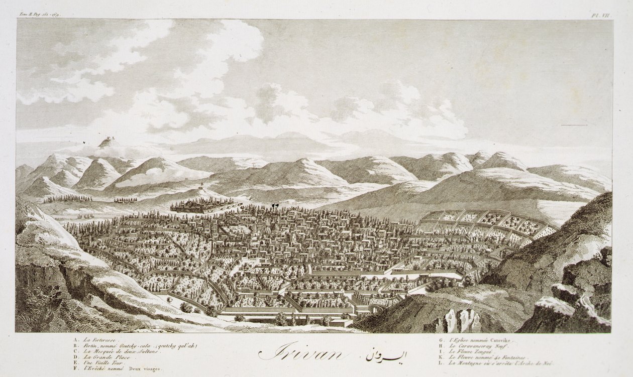 Irivan, fra Voyages du Chevalier Chardin en Perse, et en autres Lieux d