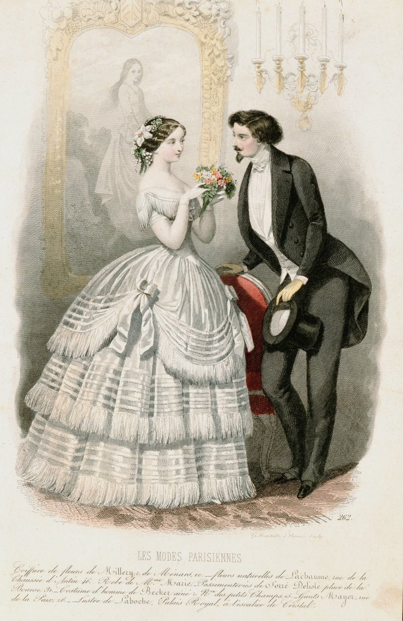 Parisisk mode, ca. 1850 af French School