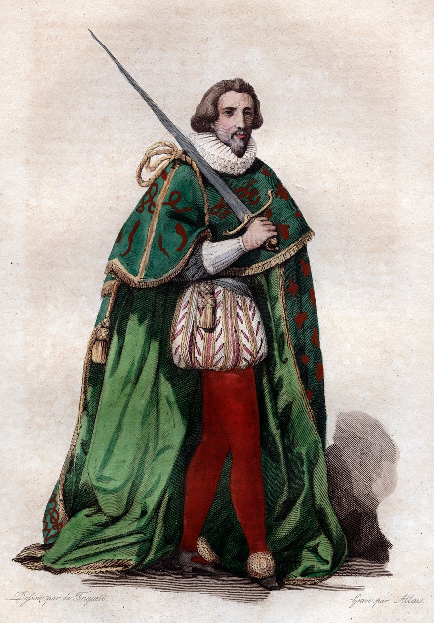Portræt af Francois de Bonne, hertug af Lesdiguieres (1543-1626), fransk soldat og konstabel af Frankrig. af French School