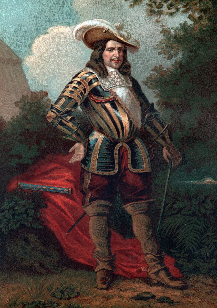 Portræt af Henri de La Tour dAuvergne, Vicomte de Turenne (1611-1675), marskal af Frankrig. af French School