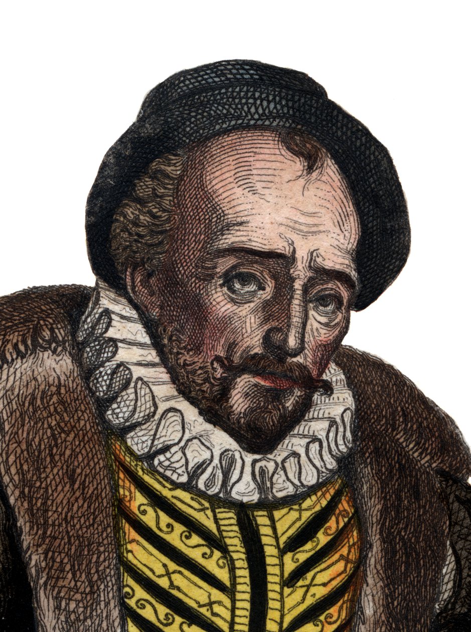 Portræt af Lord Michel Eyquem de Montaigne (1533-1592), fransk forfatter. af French School