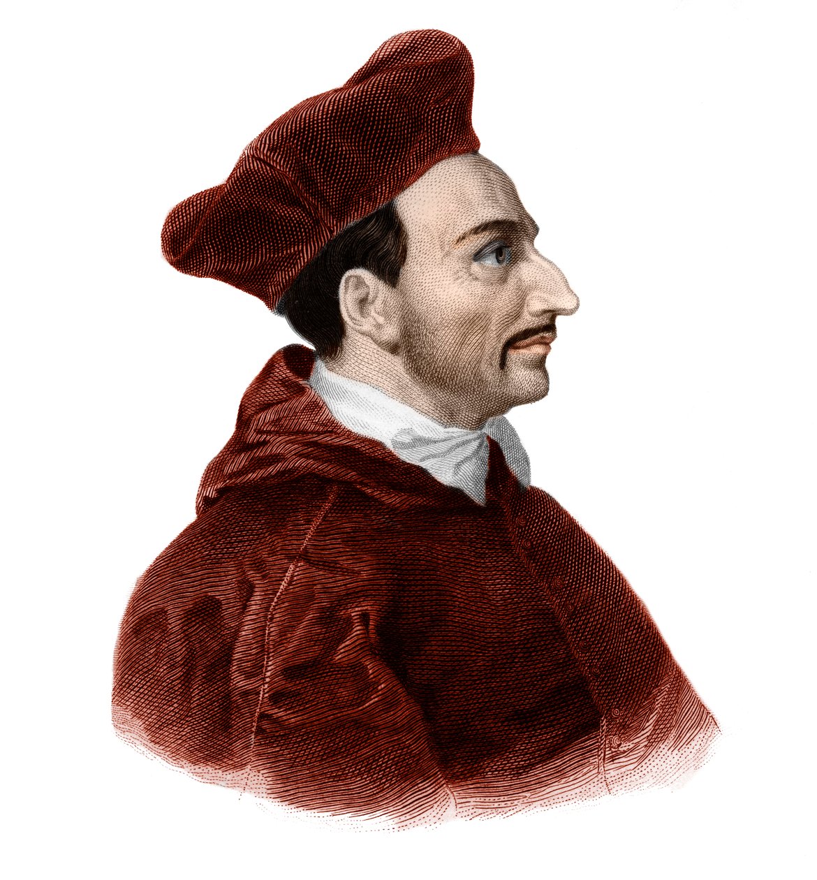 Portræt af Saint Charles Borromee (1538-1584) kardinalærkebiskop. af French School