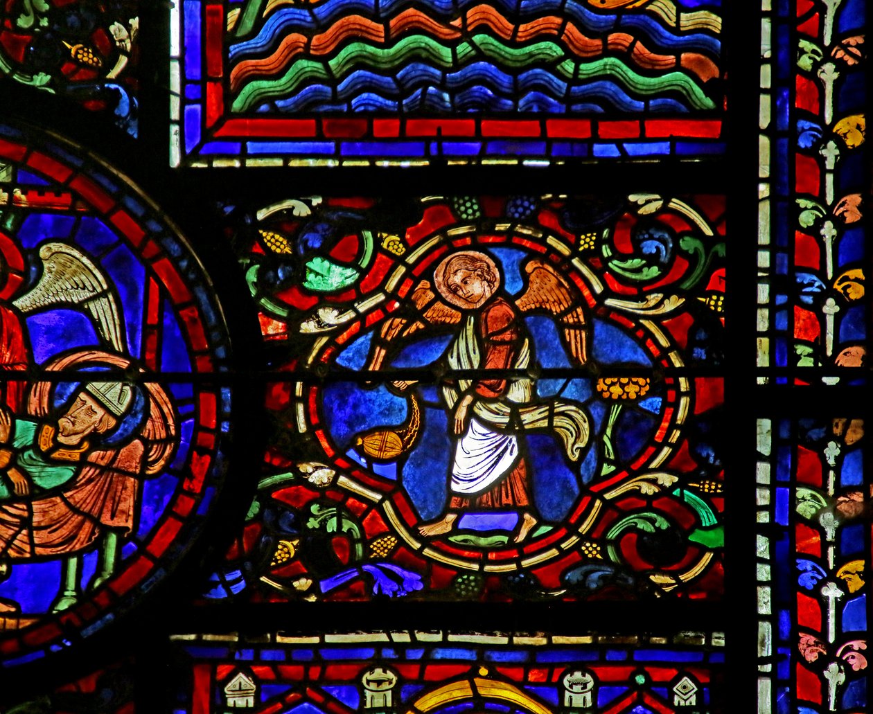 Scene fra St. Martins liv, Chartres-katedralen af French School