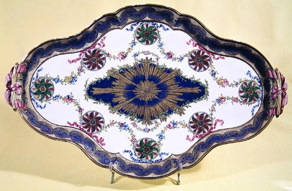 Sevres middagstallerken (porcelæn) af French School