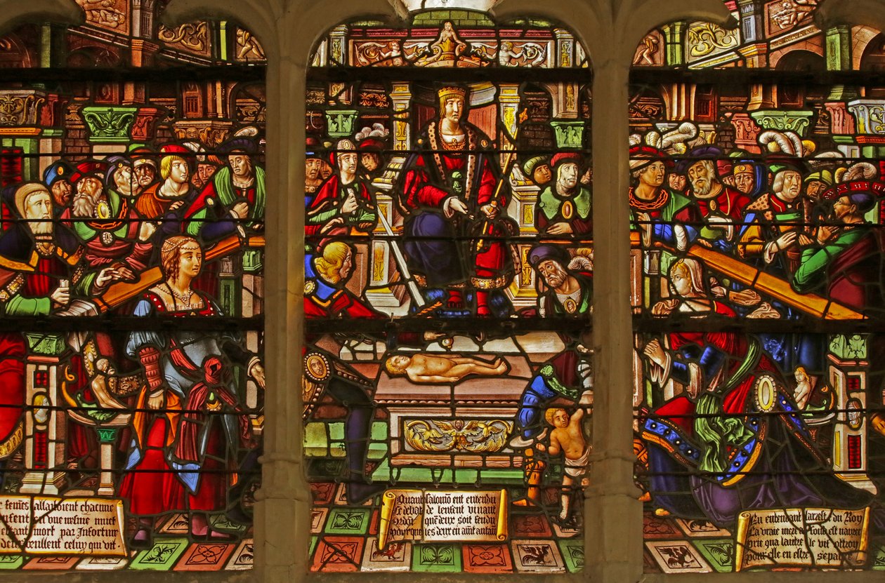 Vindue, der viser Salomons dom af French School