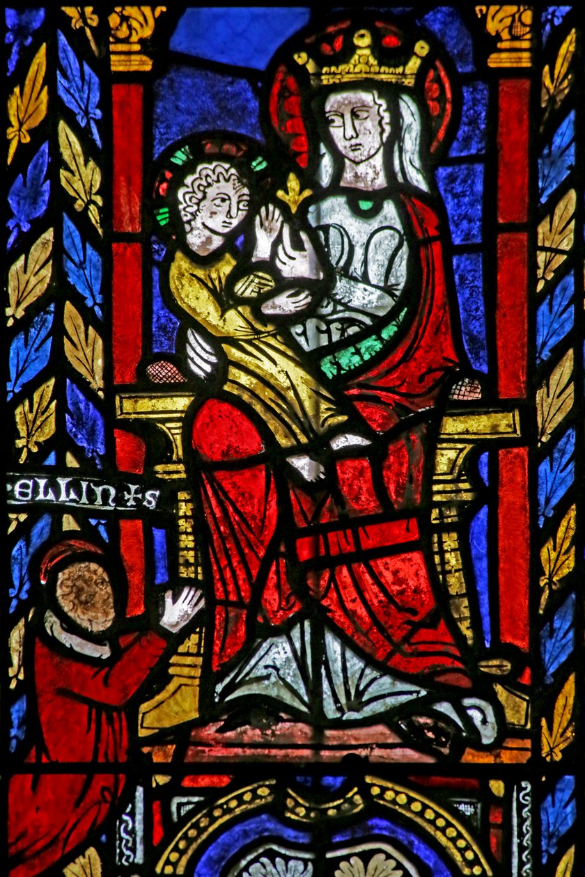 Vindue fra Johannes Døberens kirke, ca.1275 af French School