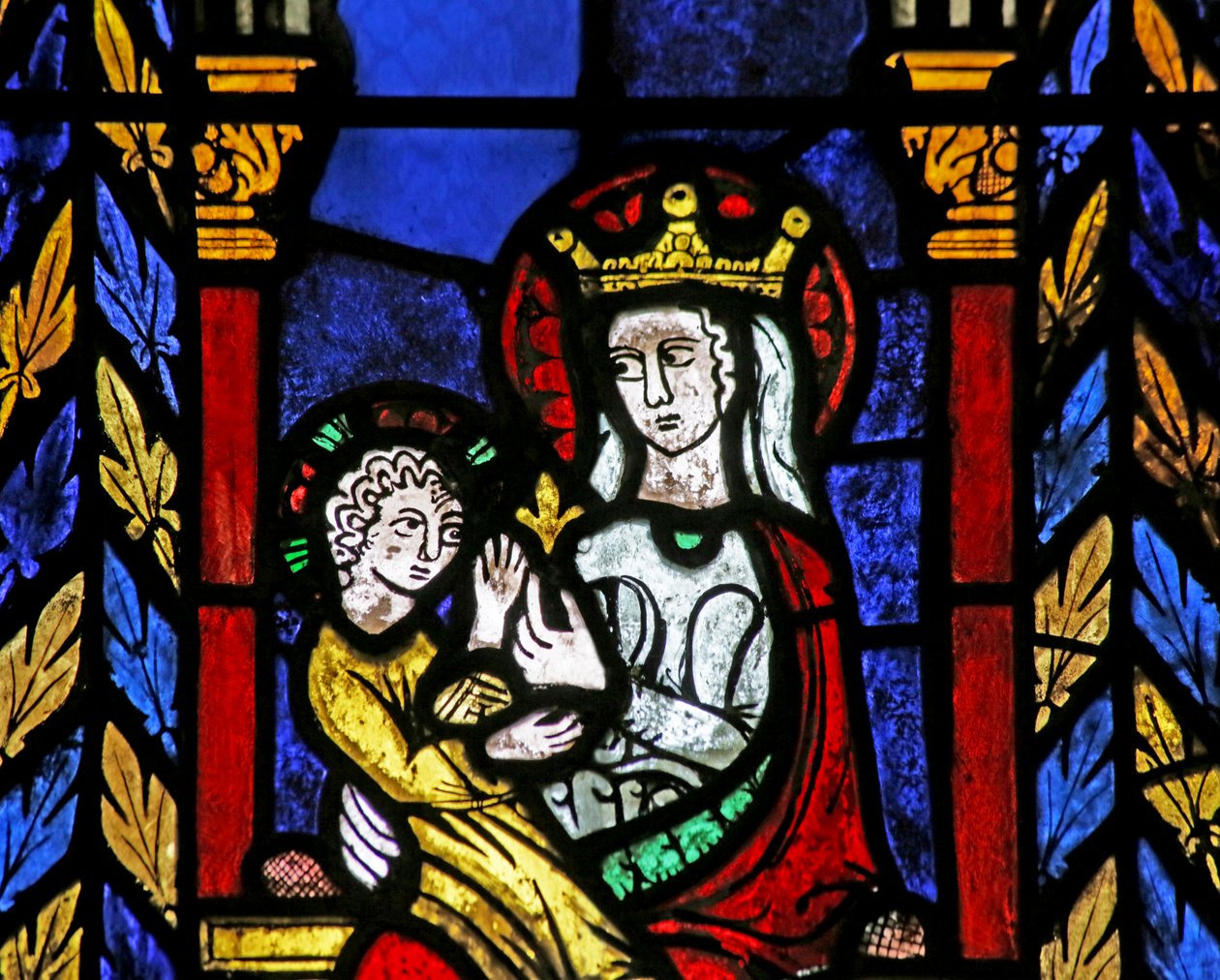 Vindue fra Johannes Døberens kirke, ca. 1275 af French School