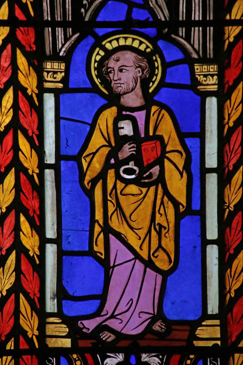 Vindue fra Johannes Døberens kirke, ca. 1275 af French School