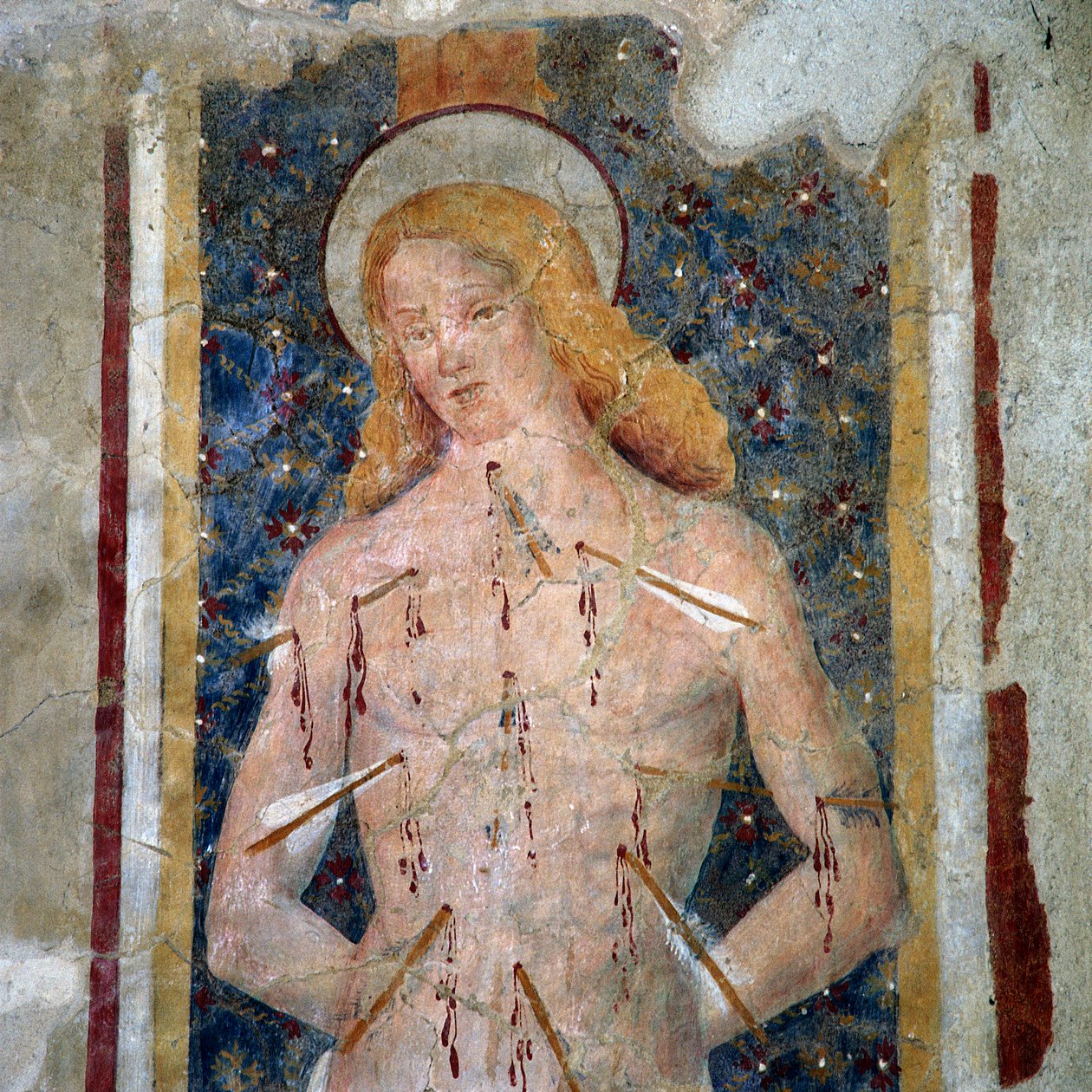 St. Sebastian, San Michele Arcangelo-kirken, Schifanoia, Narni af Italian School