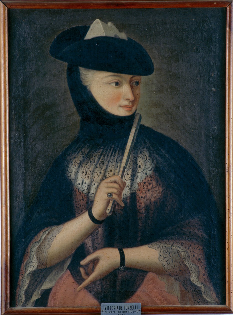 Portræt af Vittoria de Porzelli, 1773 af Unknown