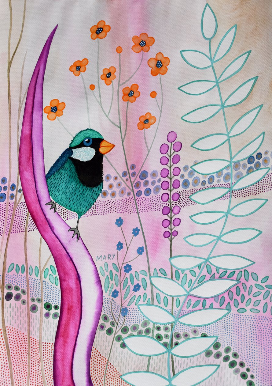 Fantasifugl af Marys Watercolors