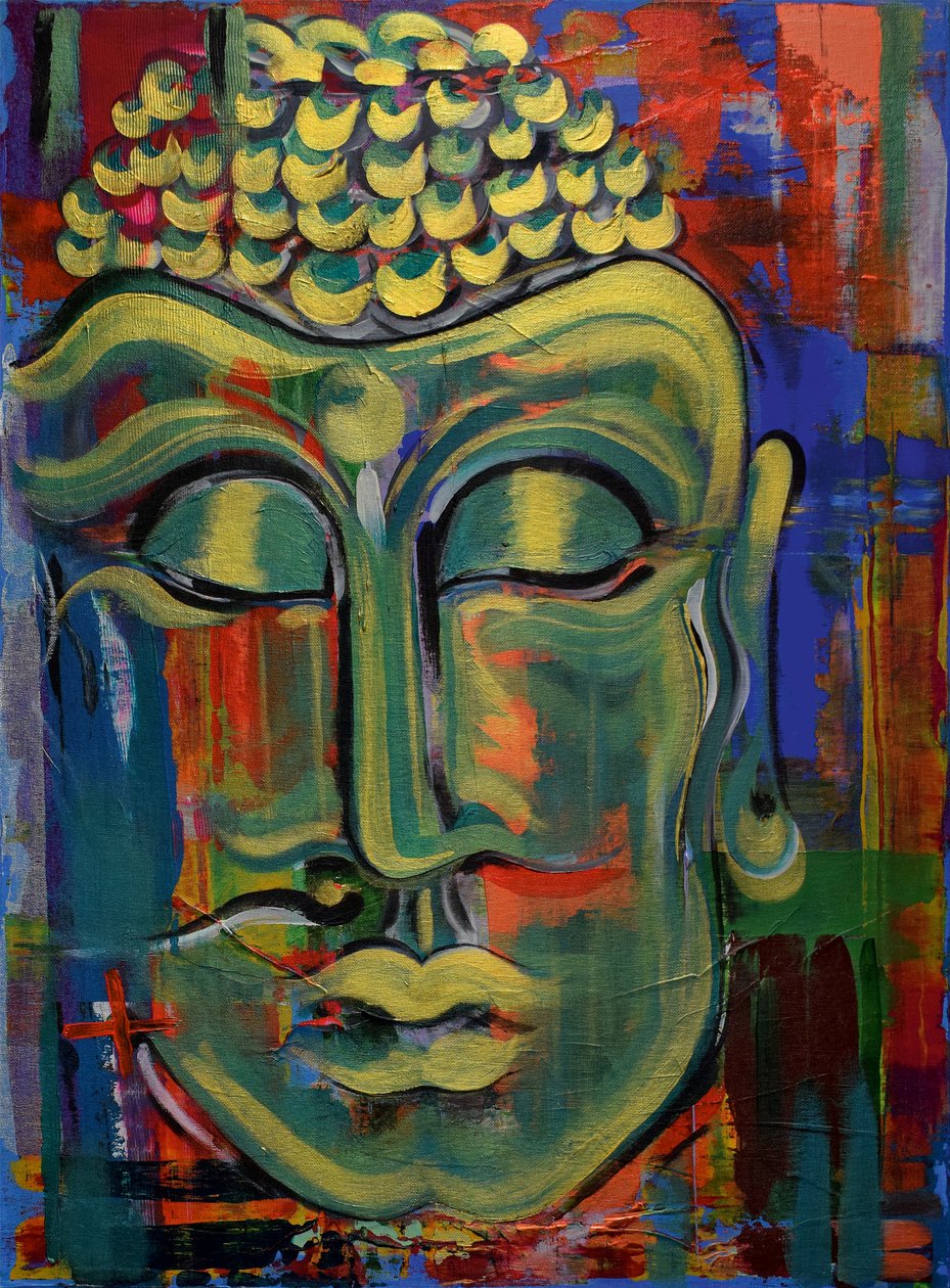 Stor Buddha af Ilona Himsl
