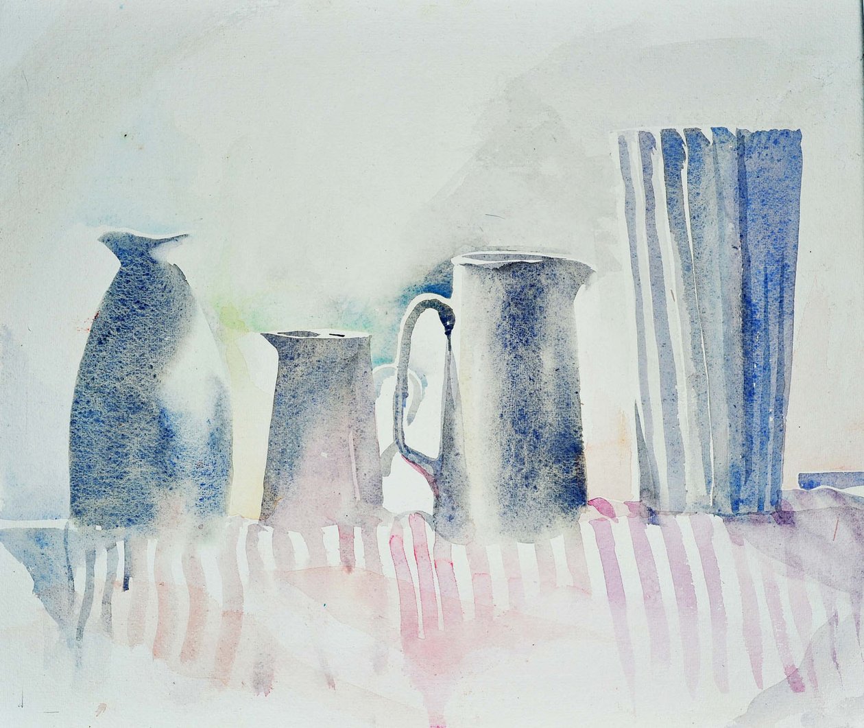 Fire fold Pink 49x52 af Simon Fletcher