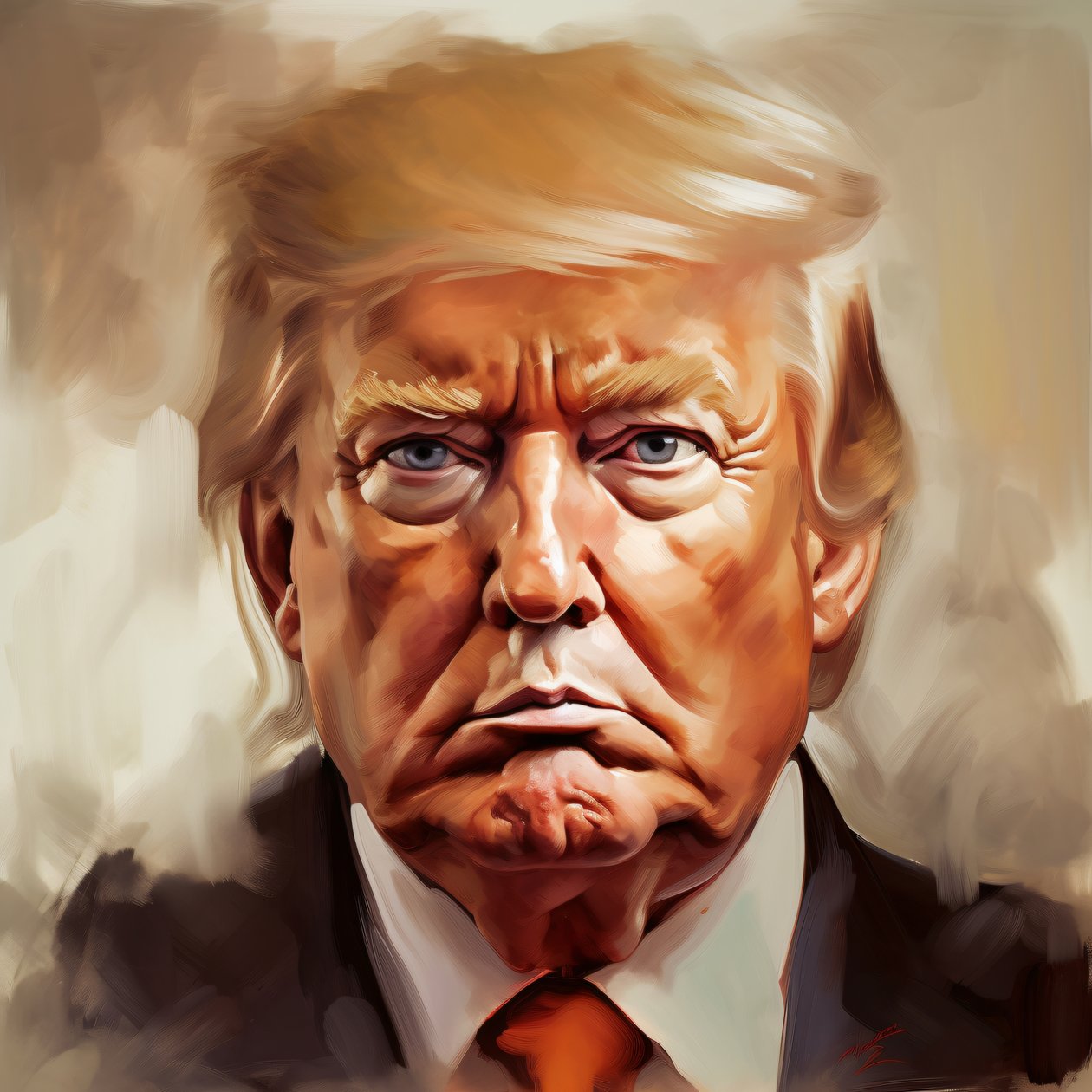Donald trump-maleri, indrammede plakatkunsttryk, vægdekoration til værelse af F. Abderrahim
