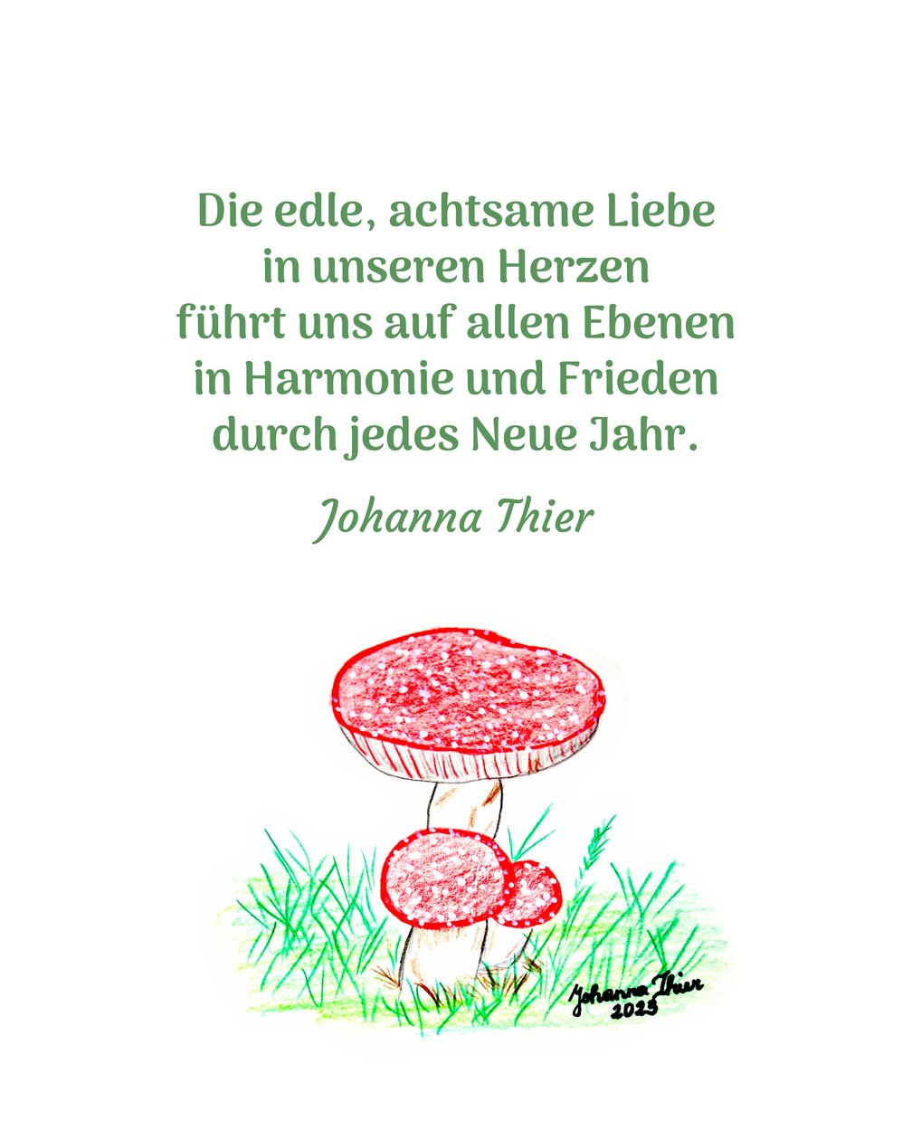 En lykkeamulet til alle i verden - Version 2 af Johanna Thier