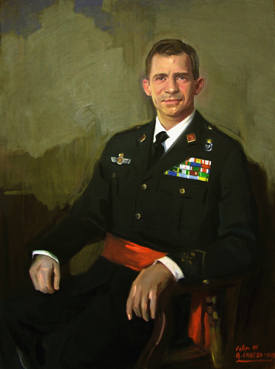 Portræt af Felipe VI af Alejandro Cabeza