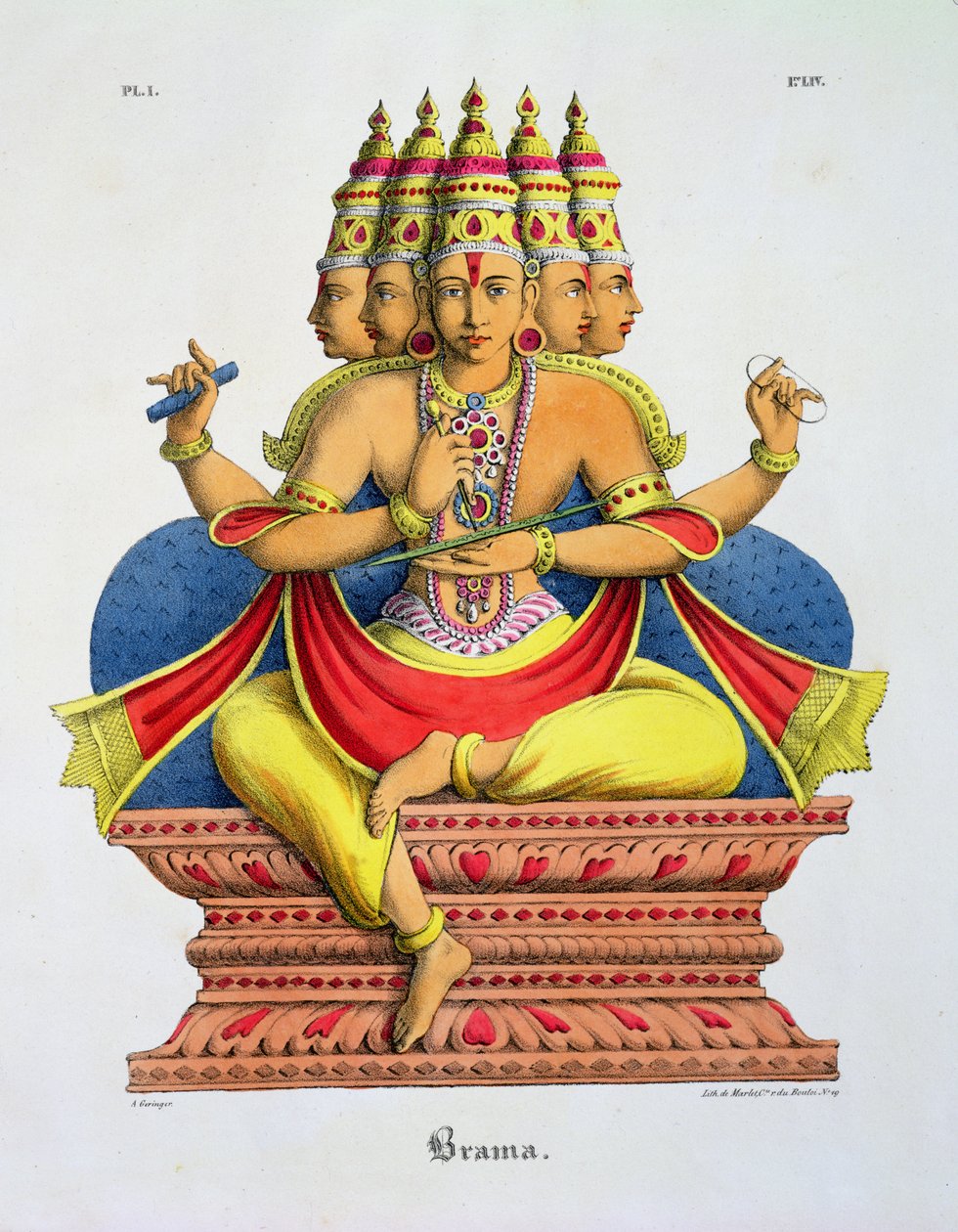 Brahma, graveret af de Marlet af A. Geringer