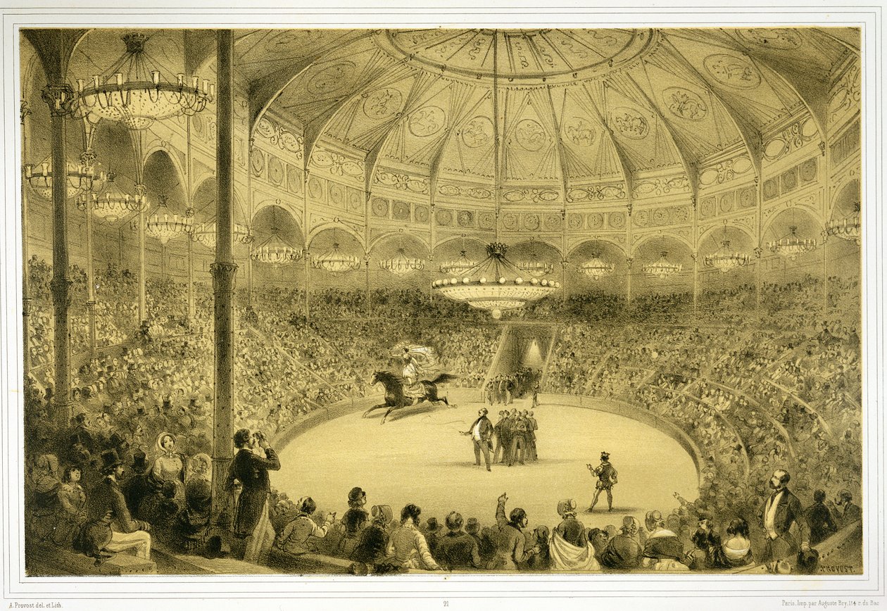 The National Circus, udgivet af Auguste Bry af A Provost