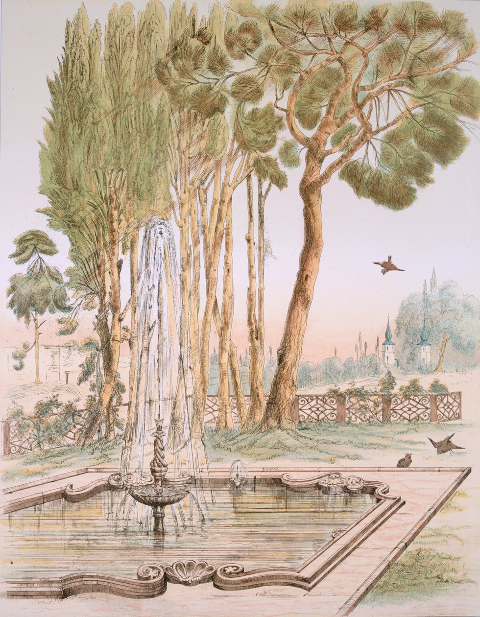 En have i Tyrkiet, 1800-tallet (chromolith) af A. de Beaumont