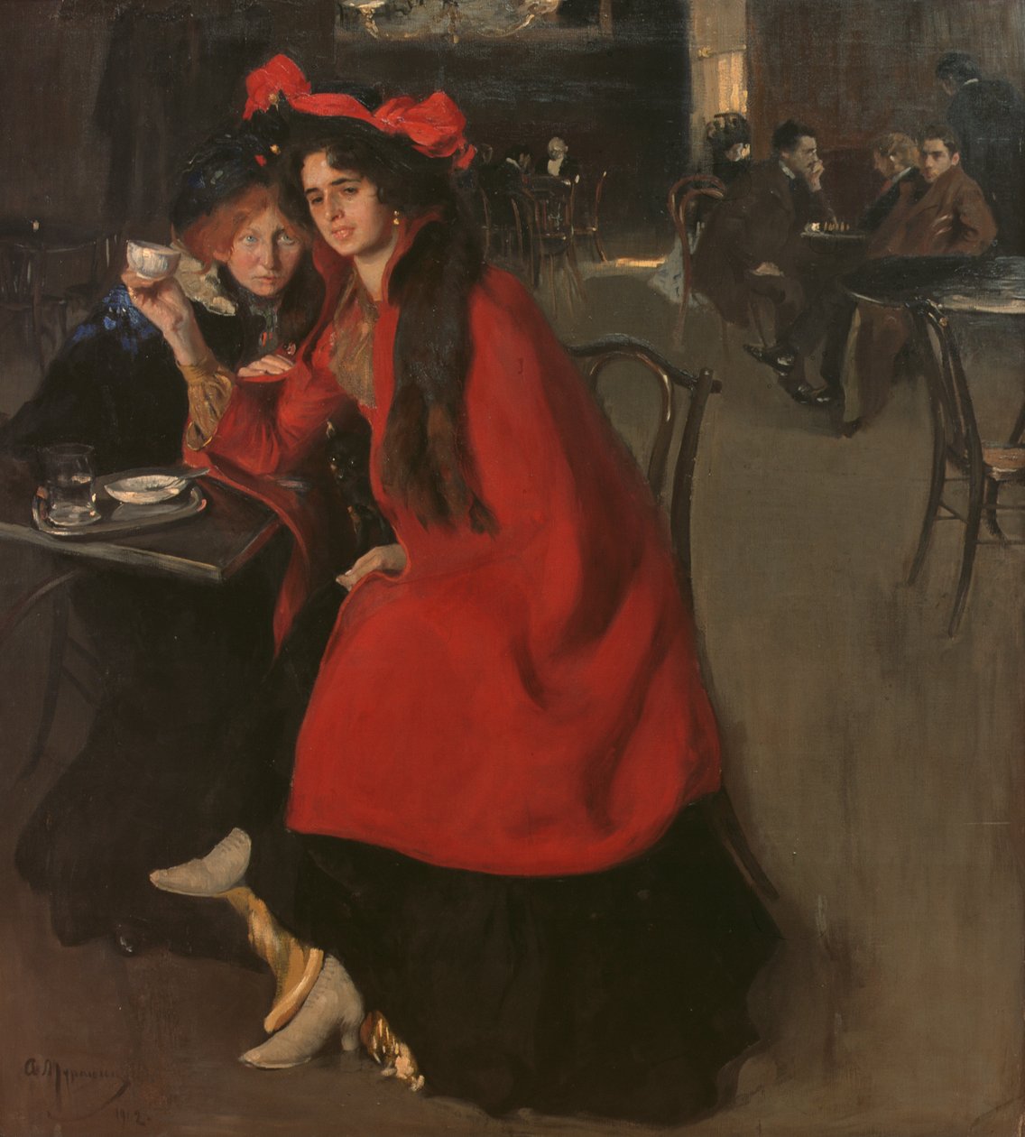 På en café, 1902 af A. A. Murashko