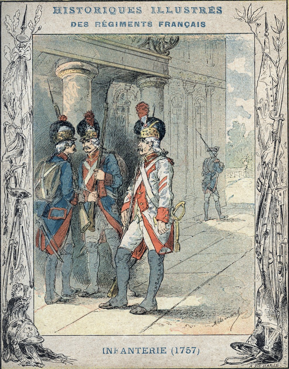 fransk infanteri af A. Demarle