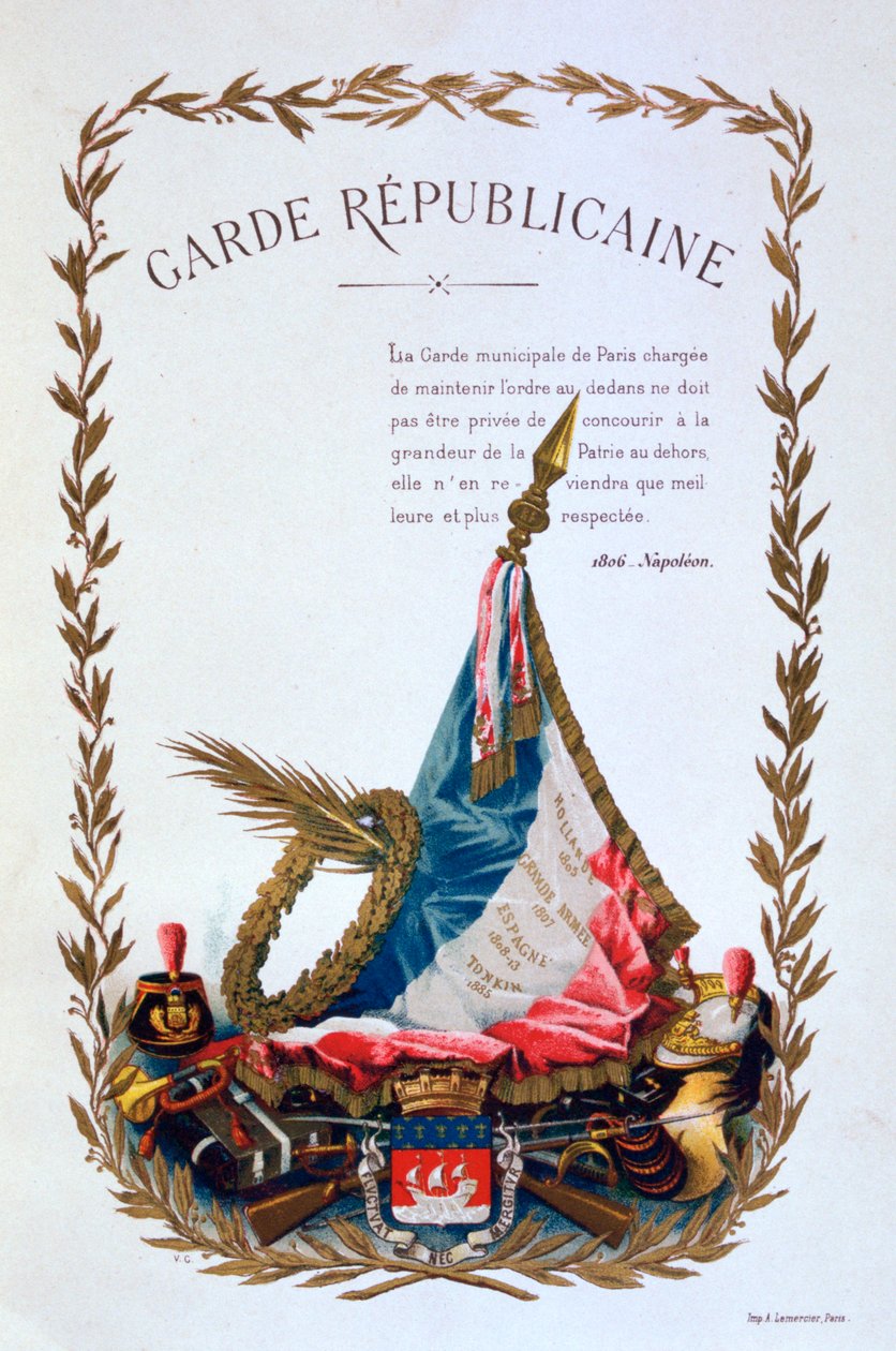 Den republikanske garde, 1887 af A. Lemercier
