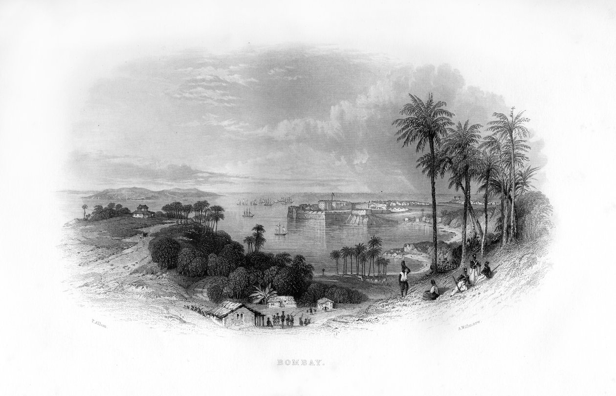 Bombay, Indien, 1800-tallet. af A. Willmore