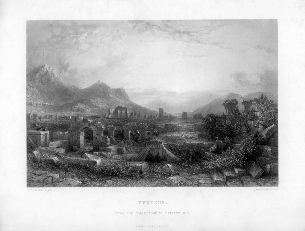 Efesos, Tyrkiet, 1800-tallet. af A. Willmore